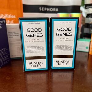 Sunday Riley Good Genes All-In-One Lactic Acid Treatment 2-pack (0.5 oz) NIB
